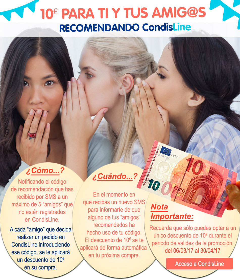 Recomienda CondisLine y gana 10 euros